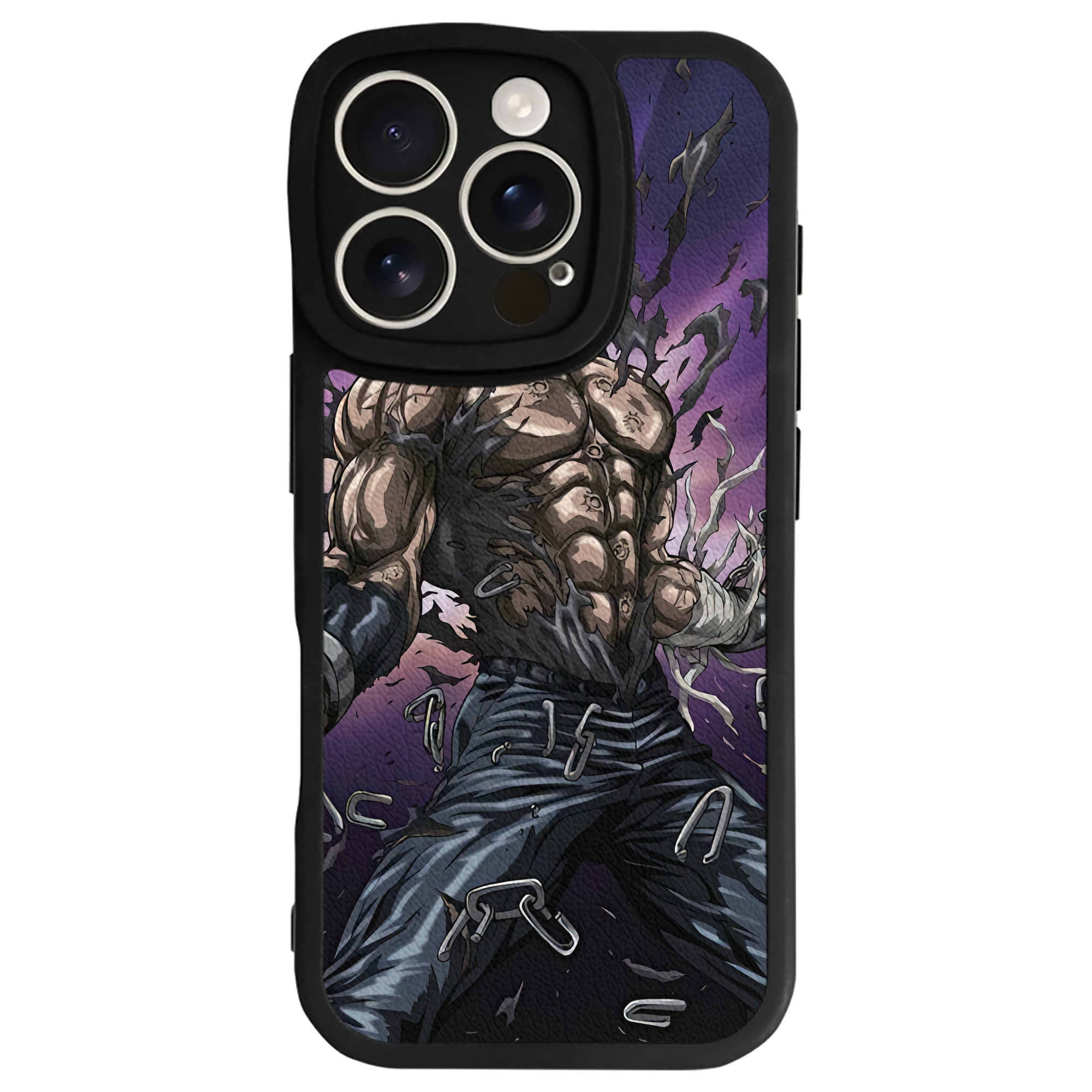 （画像用） 北斗の拳 Fist of the North Star 【iPhone 16シリーズ対応】シリコンスマホケース（レザー調） 材質：シリコン